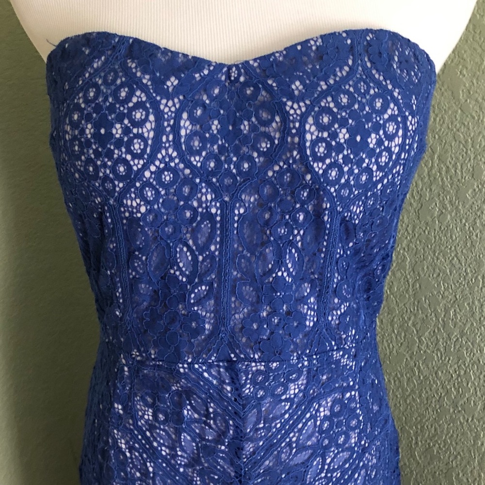 Blue lace dress